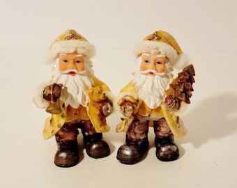 Vintage Santa Claus Christmas Figurines/Santa Claus/Santa Figurines/Christmas Decor/Christmas/Teddy Bear/Christmas Tree/Home Decor