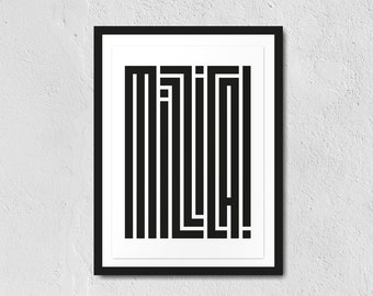 MIZZICA! - poster serigrafia 25x35 cm
