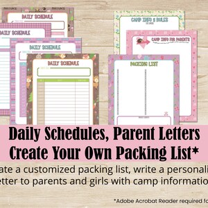 Girl's Camp Planner - LDS Young Women - Camp Director Planner - Youth ...