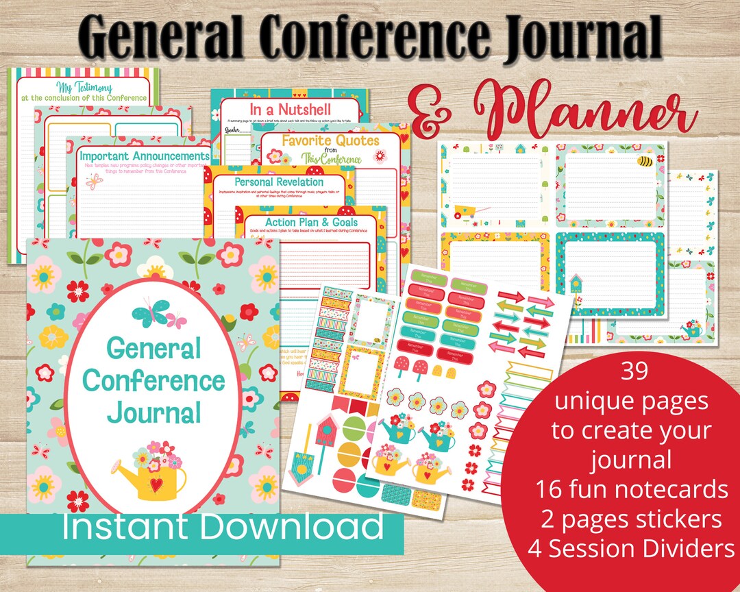 LDS General Conference Journal Youth Planner LDS Women's Journal Young