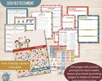 2026 Come Follow Me Old Testament Study Journal, Bible scripture study,  LDS Women's   Journals