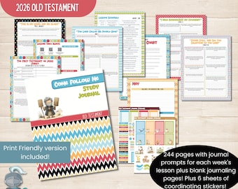 2026 Come Follow Me Old Testament Study Journal, Bible scripture study,  LDS Youth Journals