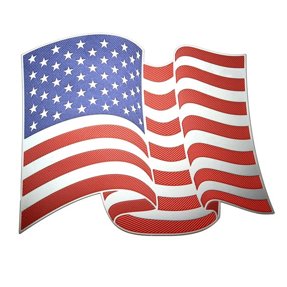 American Flag Metal Decal Sticker for Indoor or Outdoor Use on - Etsy