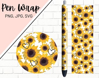 Free Free 169 Sunflower Pen Wrap Svg Free SVG PNG EPS DXF File
