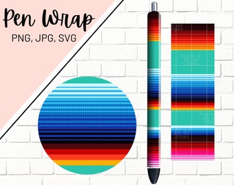 Serape Pen Wrap, Serape Blanket Pen Wrap, Southern Pen Wrap, Serape SVG, Pen Wrap, Epoxy Pen Wrap, Pen Wrap SVG, Pen Wrap Template