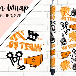 Cheer Pen Wrap, Cheerleading Pen Wrap, Glitter Pen Wraps, Pen Wraps for Girls, Epoxy Pen Wrap, Pen Wrap SVG, Pen Wrap PNG, Pen Wrap Designs