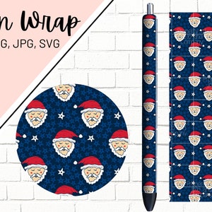 Christmas Pen Wraps, Winter Pen Wrap, Holiday Pen Wraps, Santa Pen Wrap, Epoxy Pen Wrap, Pen Wrap PNG, Pen Wrap Template, Pen Wrap Designs