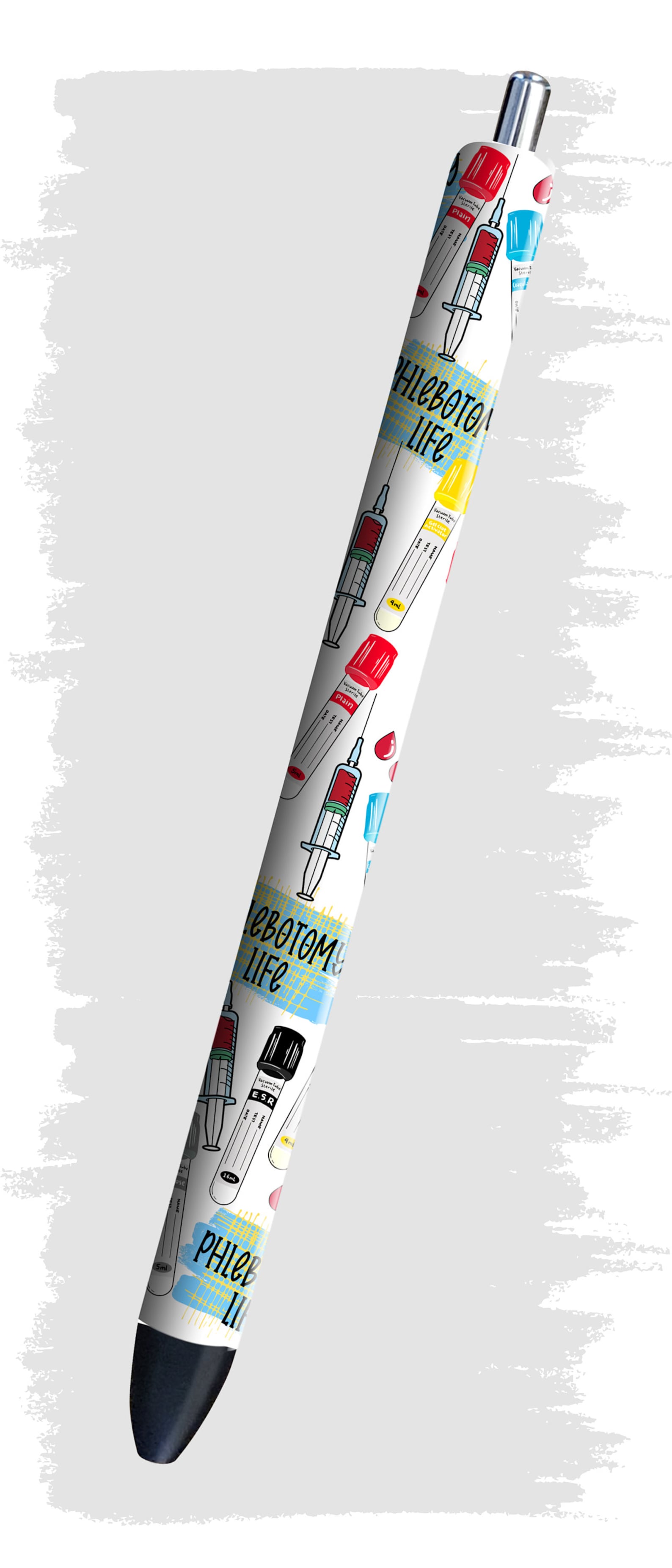 Phlebotomy Pen Wrap Medical Assistant Pen Wrap Laboratory Etsy