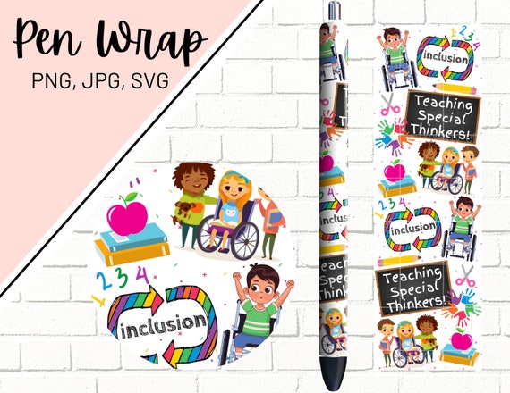 Special Education Teacher Pen Wrap Teacher Pen Wrap Teaching - Etsy