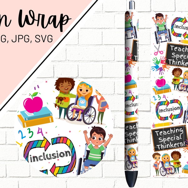 Special Education Teacher Pen Wrap, Teacher Pen Wrap, Teaching Pen Wrap, School Pen Wrap, SPED Pen Wrap, Pen Wrap SVG, Pen Wrap Designs