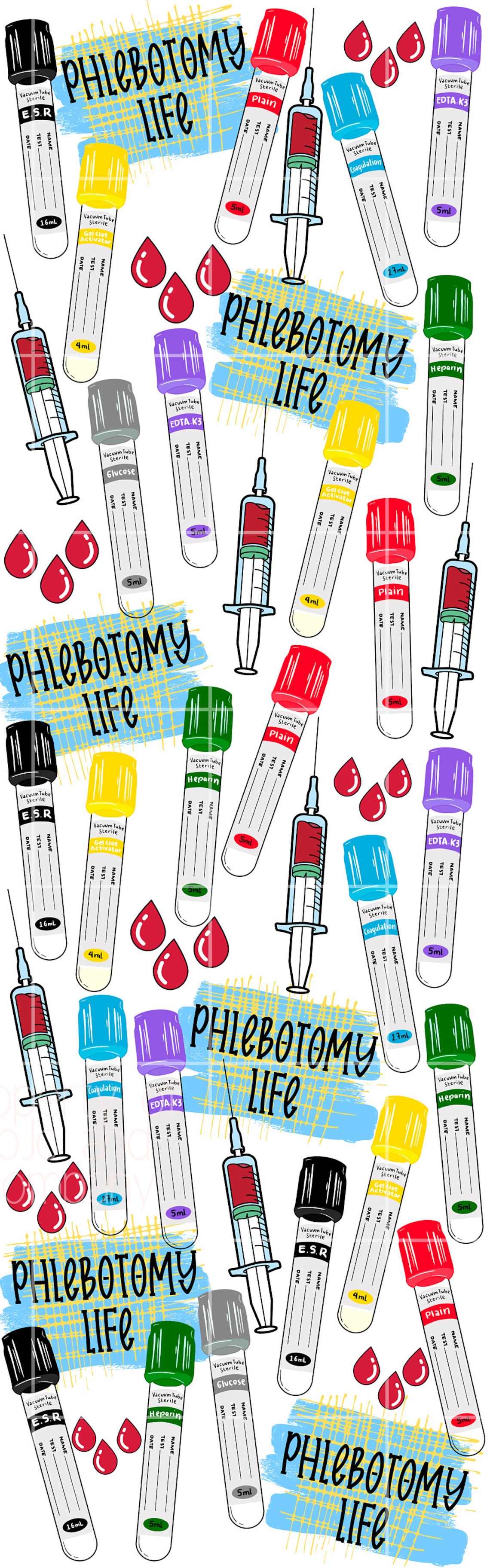 Phlebotomy Pen Wrap Medical Assistant Pen Wrap Laboratory Etsy