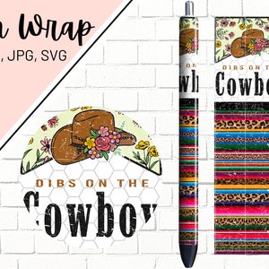 Country Western Pen Wrap, Serape Pen Wrap, Wildflower Pen Wrap, Southern Pen Wrap, Cowhide Inkjoy Pen Wrap, Cowgirl Pen Wrap, Pen Wrap PNG