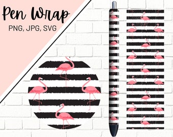 Flamingo Pen Wraps, Flamingo Pen Wrap, Glitter Pen Wraps, Inspirational Pen Wrap, Epoxy Pen Wrap, Pen Wrap PNG, Pen Wrap SVG, Pen Wrap File