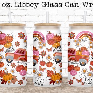 Halloween Glass Can Wrap PNG, Libbey Glass Wrap, Can Glass Wrap, 16 oz Glass Can PNG, Glass Can Sublimation Designs, Coffee Beer Can Glass