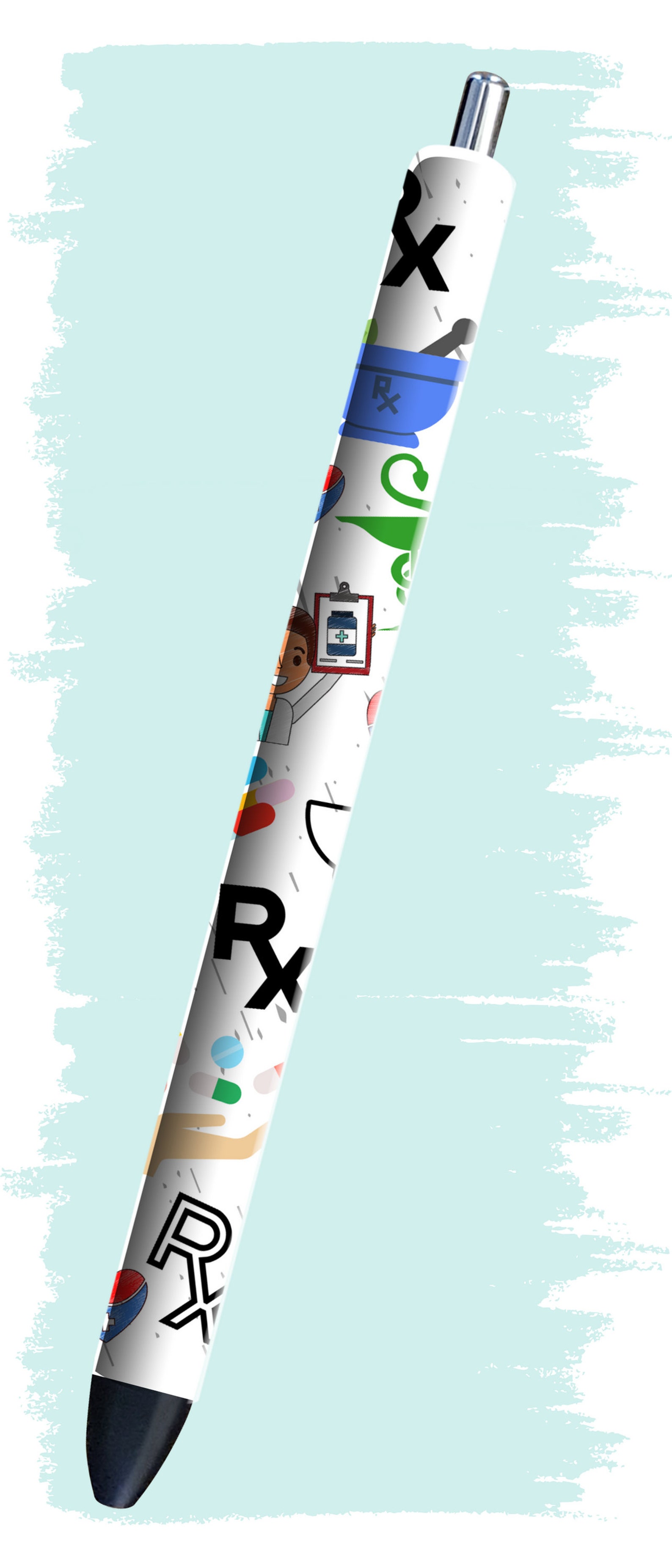 Pharmacy Pen Wrap Pharmacist Pen Wrap Glitter Pen Wraps Etsy