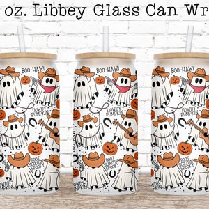 Halloween Glass Can Wrap PNG, Libbey Glass Wrap, Can Glass Wrap, 16 oz Glass Can PNG, Glass Can Sublimation Designs, Coffee Beer Can Glass