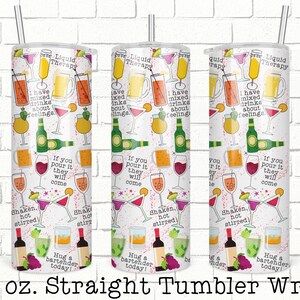 Drinking Tumbler Wrap, 20oz Skinny Straight Tumbler Design for Sublimation, Full Tumbler Wrap,  Tumbler Wrap File, PNG Digital Download