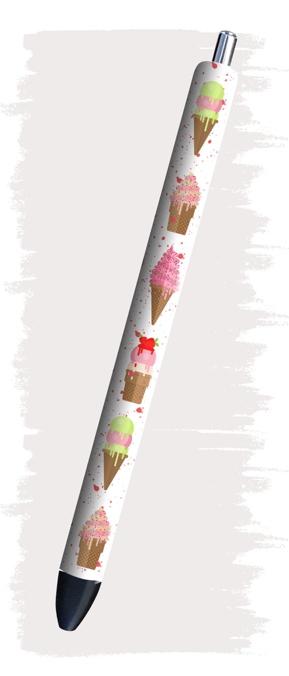Wrap de stylo à crème glacée, emballage de cône de crème glacée, emballage  de stylo alimentaire