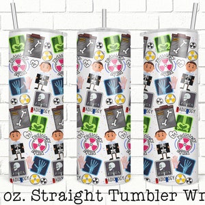 Radiology Tumbler Wrap, Xray Tumbler Wrap, 20oz Skinny Straight Tumbler Design for Sublimation, Full Tumbler Wrap,  Tumbler Wrap File