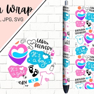 Labor and Delivery Pen Wrap, Gynecologist Pen Wrap, OBGYN Pen Wrap ...