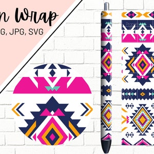 Aztec Pen Wrap, Inca Pen Wrap, Glitter Pen Wrap, Southwestern Pen Wrap, Epoxy Pen Wrap, Pen Wrap PNG, Pen Wrap Design, Pen Wrap Waterslide