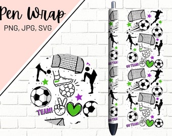 Fotbollspennaomslag, sportpennaomslag, sportmammapennaomslag, fotbollsmammapennaomslag, epoxipennaomslag, pennaomslag PNG, pennaomslagsdesign, pennaomslag SVG