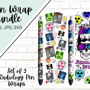 Radiology Pen Wrap, Medizinischer Pen Wrap, Xray Pen Wrap, Radiologe Pen Wrap, Imaging Pen Wrap, Pen Wrap SVG, Pen Wrap PNG, Pen Wrap
