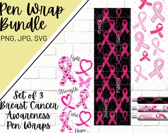 Breast Cancer Pen Wrap, Pink Ribbon Pen Wrap, Mammography Pen Wrap, Cancer Pen Wrap, Mammographer Pen Wrap, Pen Wrap PNG, Pen Wrap Design