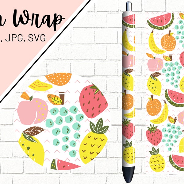 Vintage Fruit Pen Wraps, Fruit Pen Wrap, Fruit Pen Wraps, Food Pen Wrap, Epoxy Pen Wrap, Pen Wrap PNG, Pen Wrap Design, Pen Wrap Waterslide