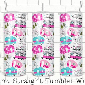 Camping Tumbler Wrap, Tumbler Sublimation, Full Tumbler Wrap, Camper Tumbler Wrap, 20 oz Tumbler Wrap, Tumbler Wraps, Sublimation Designs