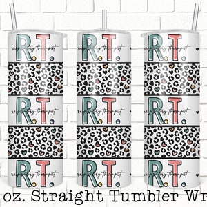 Respiratory Therapist Tumbler Wrap, 20oz Skinny Straight Tumbler Design for Sublimation, Respiratory Therapy,  Tumbler Wrap File