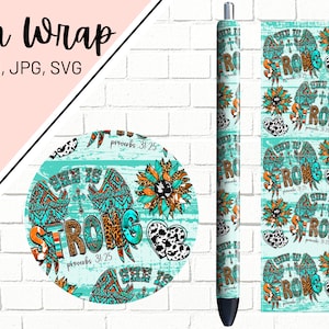 Country Western Pen Wrap, Serape Pen Wrap, Sunflower Pen Wrap, Proverbs 31 Pen Wrap, Religious Pen Wrap, Cowgirl Pen Wrap, Pen Wrap PNG
