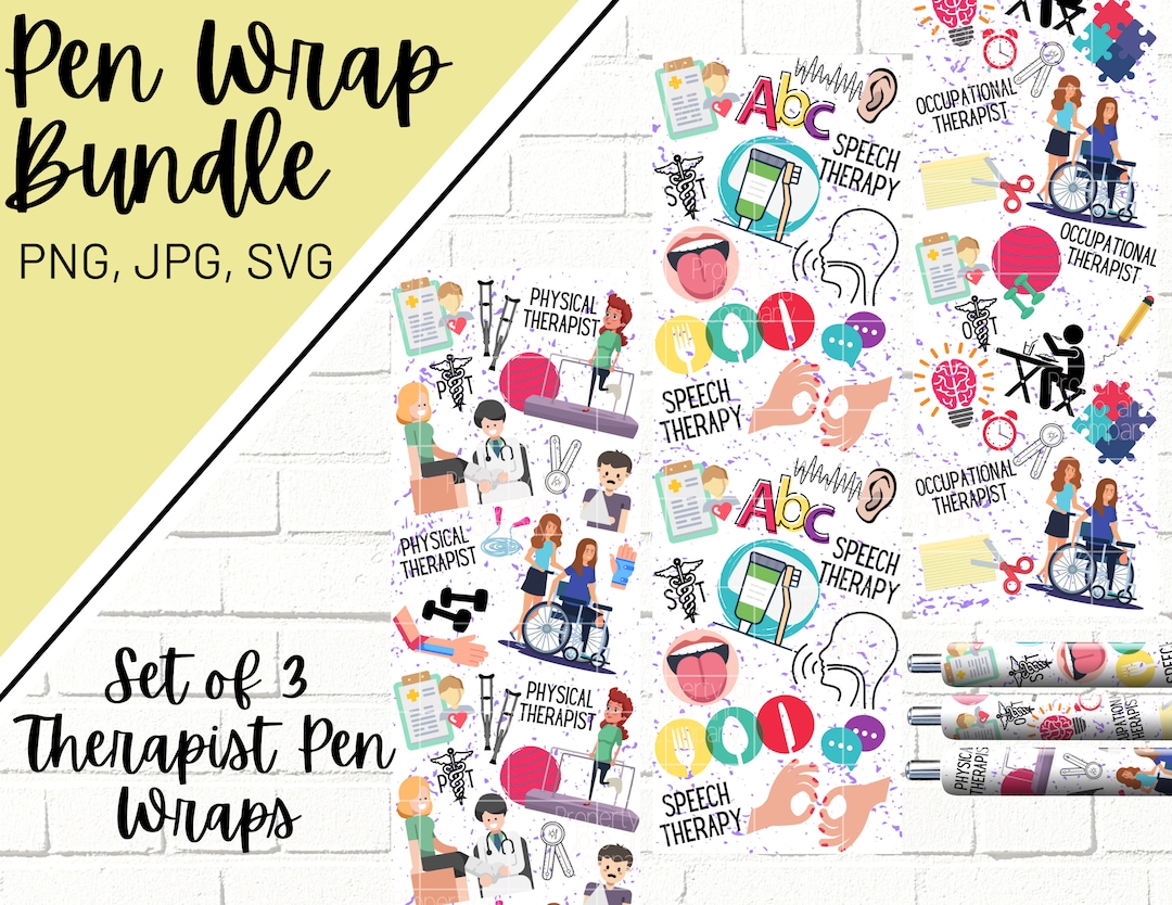 Physical Therapy Pen Wrap, Speech Therapy Pen Wrap, Occupational