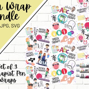 Physical Therapy Pen Wrap, Speech Therapy Pen Wrap, Occupational Therapy Pen Wrap, Epoxy Pen Wrap, Pen Wrap SVG, Pen Wrap PNG, Pen Wrap