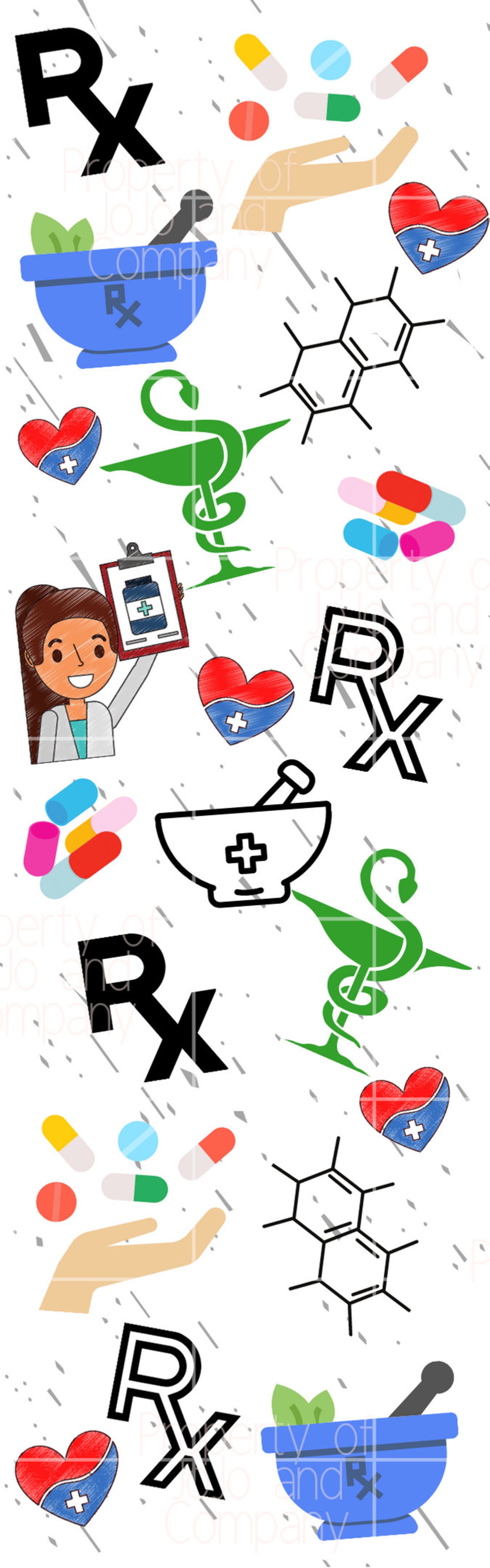 Pharmacy Pen Wrap Pharmacist Pen Wrap Glitter Pen Wraps Etsy