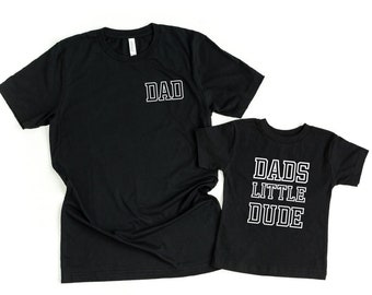 Camisas a juego de papá y papá, camisas a juego de papá y yo, regalo del Día del Padre, camisas de papá y yo, regalo para papá, regalo de papá nuevo