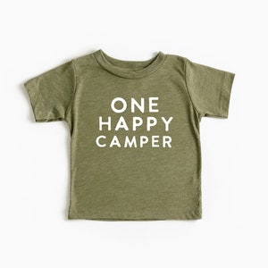 One Happy Camper Shirt, Camping Shirt, Baby clothes, Toddler clothes, Boys and Girls Birthday Shirt, Kids shirts, First Birthday Shirt
