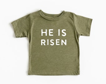 He is Risen Shirt, Easter Shirt, Baby clothes, Toddler clothes, Boys Easter Shirt, Kids shirts, Easter Outfit, Easter Gift for Kid
