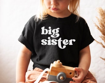 Big Sister Tshirt, Big Sis Shirt, Long Sleeve Shirt, Toddler Clothes, Girls Clothes, Birthday Gift, Pregnancy Announcement