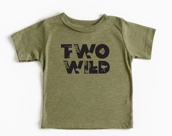 Two Wild Shirt, Toddler Clothes, Baby Clothes, Simple Boys and Girls Clothes,  Boys Clothes, Second Birthday Shirt, Toddler Shirt