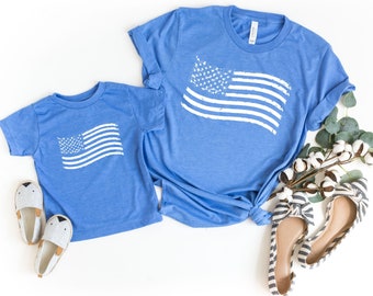 Vintage American Flag Mommy and Me Shirts, Mens Olympics Shirt, Womens Olympics Shirt, Toddler Olympics Shirt, Christmas Gift