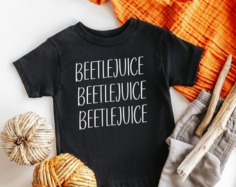 Beetlejuice Beetlejuice Beetlejuice Camisa, Camisa de Halloween, Camisas para niños pequeños, Ropa para niños pequeños, Ropa de bebé, Ropa de Halloween, Niños Halloween