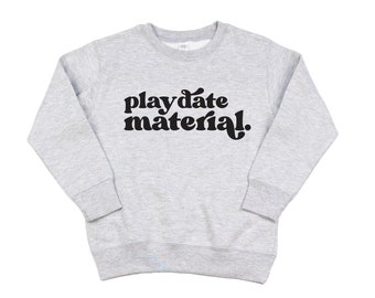 Playdate Material Sweatshirt, Toddler Boys Sweatshirt, Long Sleeve Shirt, Toddler Clothes, Boys Clothes, Boys Outfit, Kid Sweatshirt