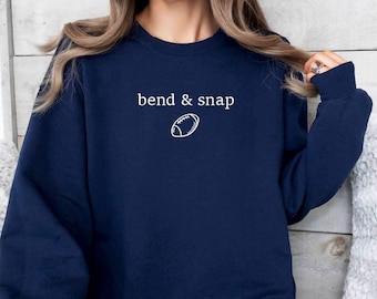 Bend and Snap Football Crewneck Sweatshirt, Football Sweatshirt, Football Sweatshirt, Toddler Thanksgiving Outfit, Kids Thanksgiving Outfit