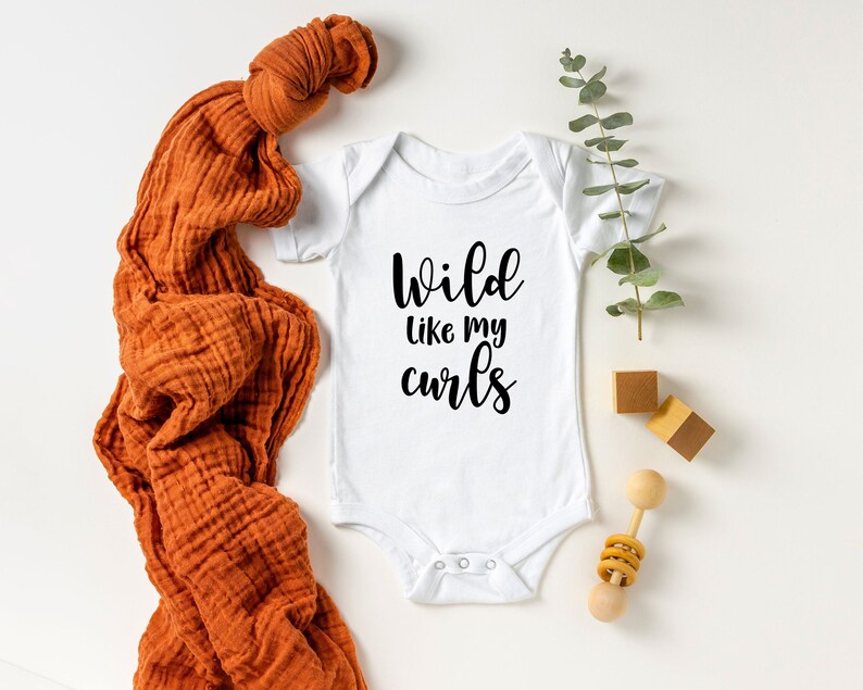 Toddler Clothes Baby Bodysuit Baby Clothes Simple Baby Clothes Trendy Baby Clothes Toddler Bodysuit Wild like my curls Bodysuit