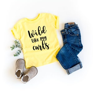 Heather Red 'Wld Lke My Curls' Tee - Toddler & Kds | Funny Kds