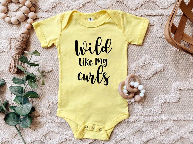 Toddler Clothes Baby Bodysuit Baby Clothes Simple Baby Clothes Trendy Baby Clothes Toddler Bodysuit Wild like my curls Bodysuit