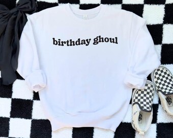 Birthday Ghoul sweatshirt, Halloween sweatshirt, Birthday party sweatshirt,Toddler Halloween Outfit,Kids Halloween Outfit,Halloween Birthday
