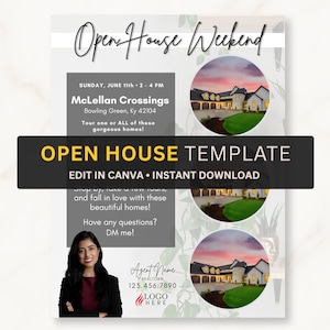 Dual Property Open House Flyer Template