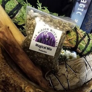 Set of 12 Magical Mix Sample Packets Mix or Match  Witchcraft Herbs, Resins, Crystals, Stones *message selections if mixing*